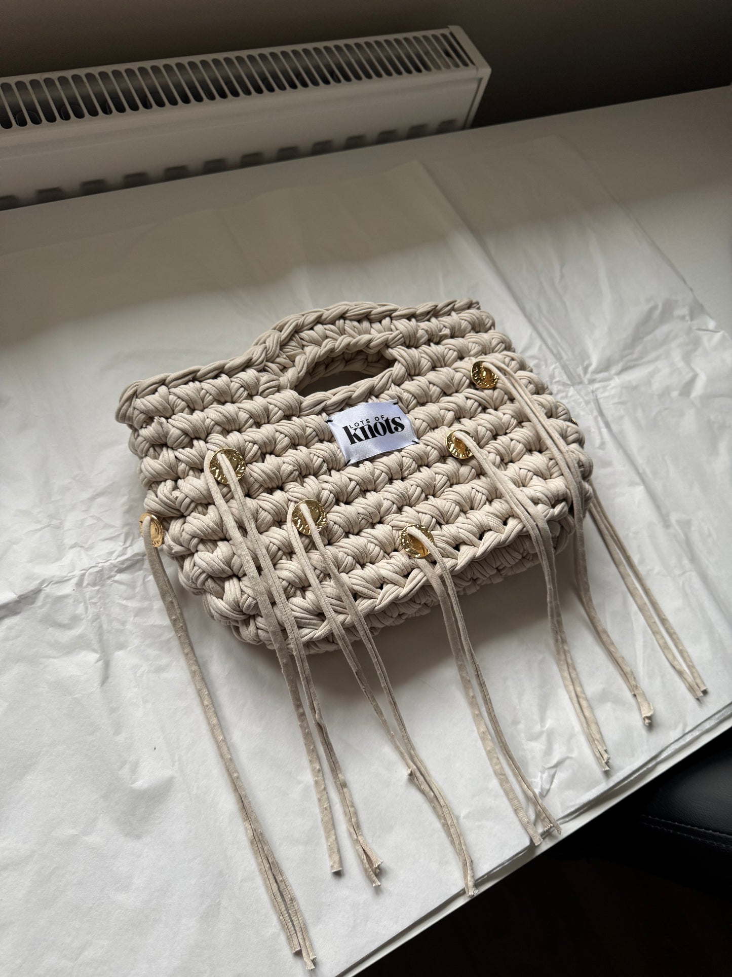 square bag - beige (custom)