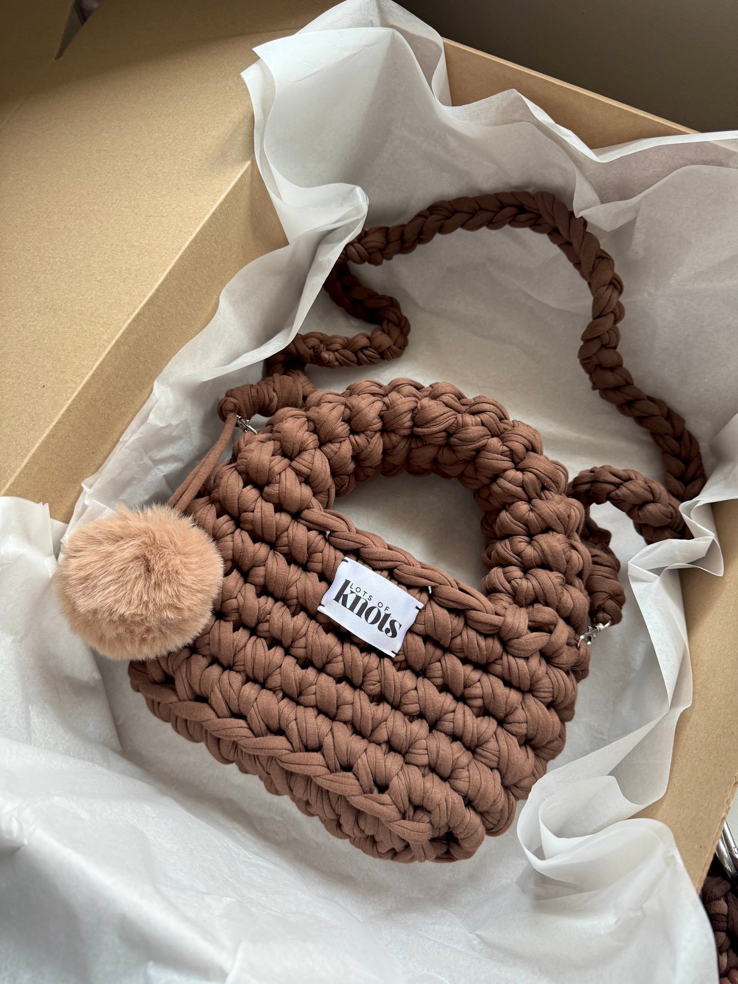 the bubble bag - brown